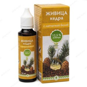 Живица кедра 12,5% с лапчаткой белой