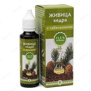 Живица кедра 12,5% с сабельником