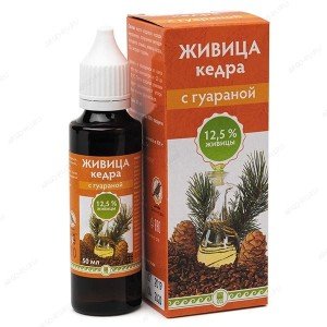 Живица кедра 12% с гуараной