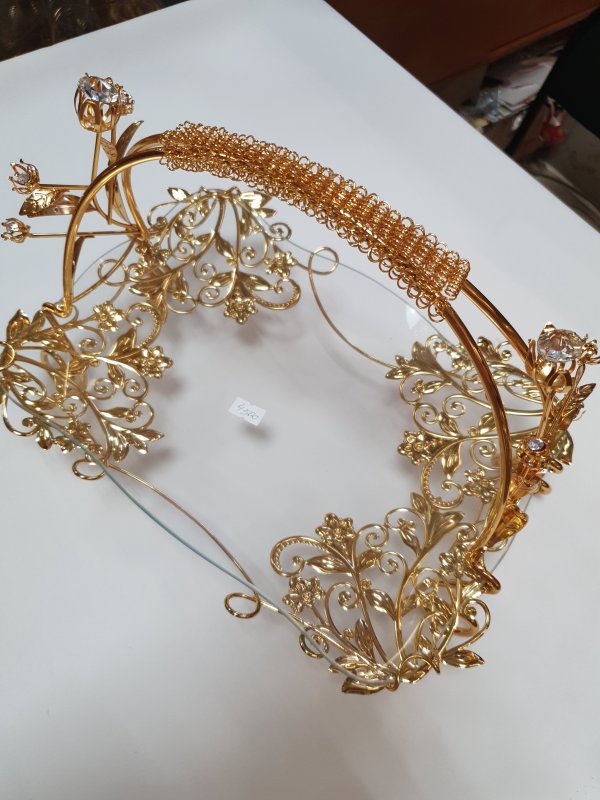 Ваза золото+стекло