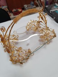 Ваза золото+стекло