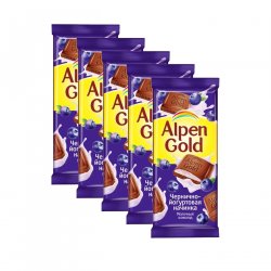 Плитка АЛЬПЕНГОЛЬД черника 100гр (21шт)