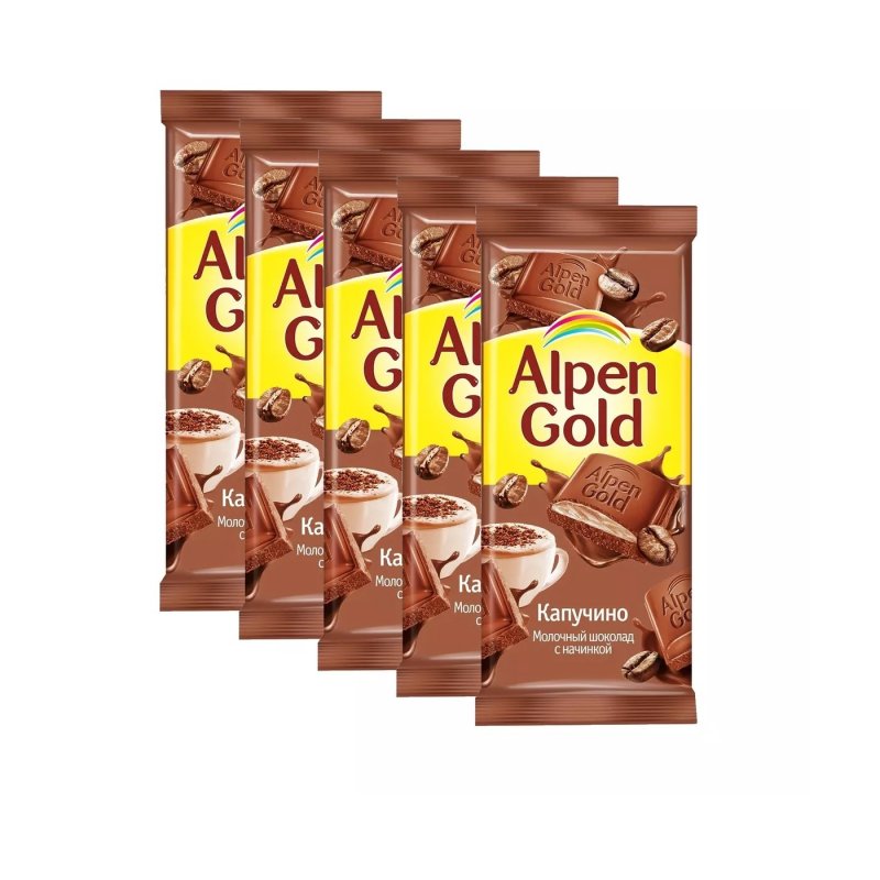Плитка АЛЬПЕНГОЛЬД капучино 100гр (20шт)
