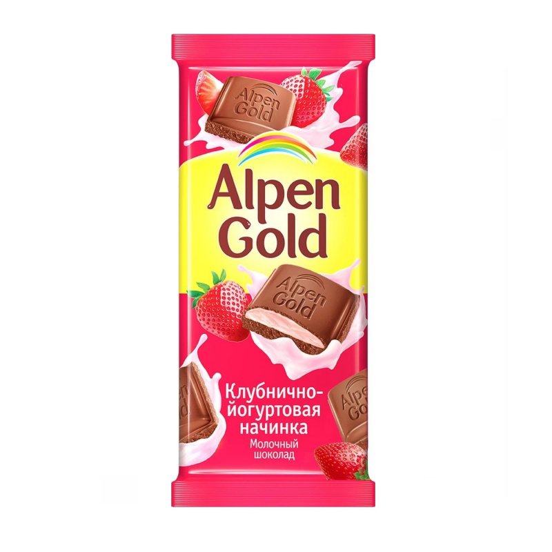 Плитка АЛЬПЕНГОЛЬД клубника 100гр