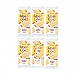 Плитка АЛЬПЕНГОЛЬД миндаль кокос 100гр (20шт)