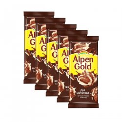 Плитка АЛЬПЕНГОЛЬД темно/белый 100гр (20шт)
