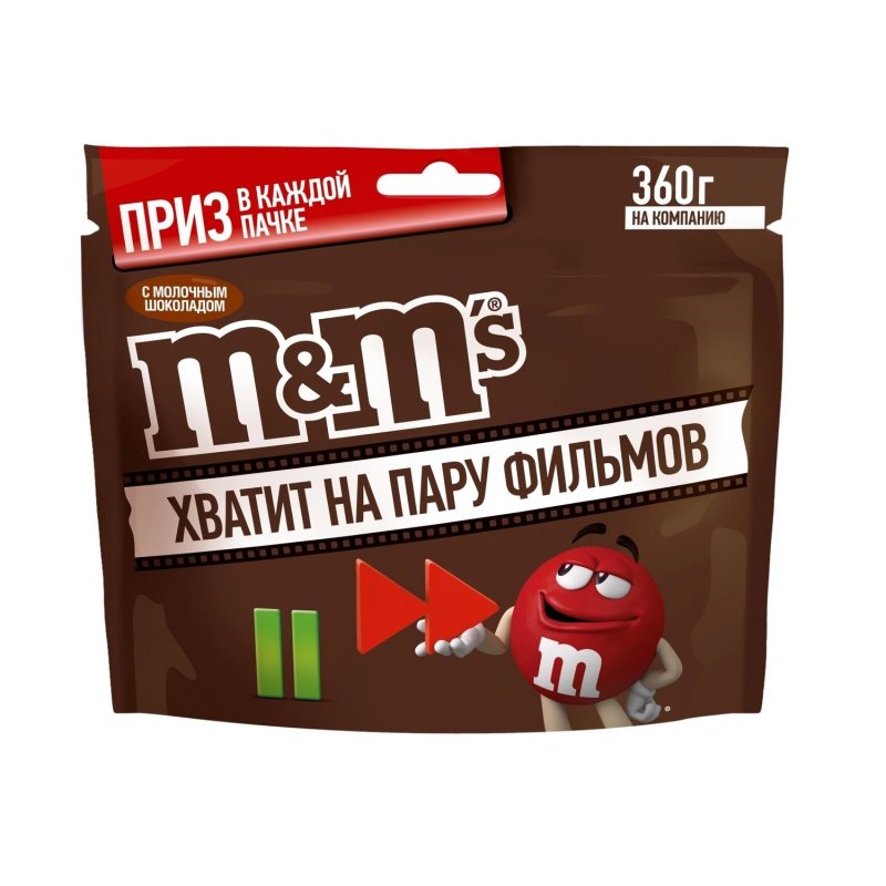 Драже M&M арахис 360гр (14шт)