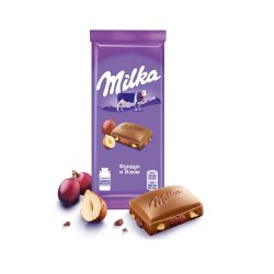 Плитка МИЛКА изюм-фунд 100гр
