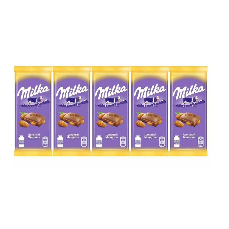 Плитка МИЛКА цель минд 100гр (20шт)