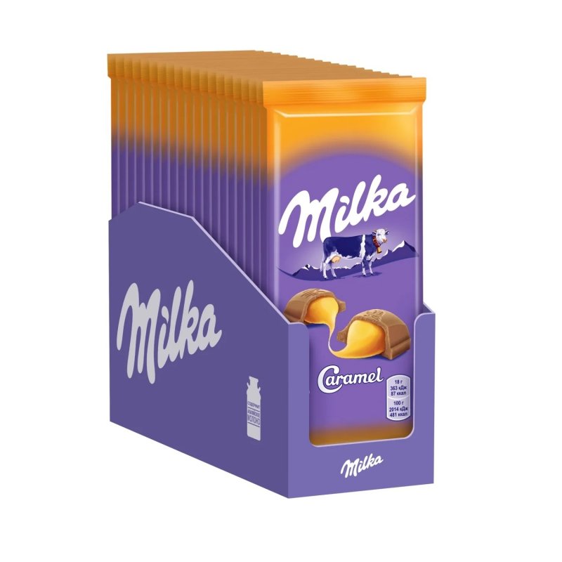 Плитка МИЛКА карам 90гр (20шт)