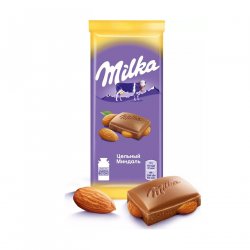 Плитка МИЛКА цель минд 100гр