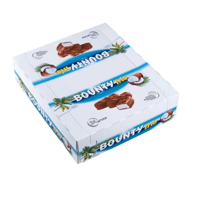 Батон БАУНТИ ТРИО 83гр (24шт)