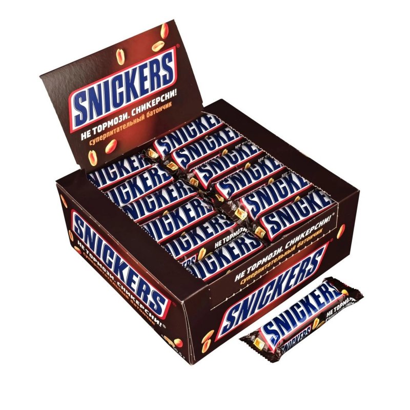 Батон СНИКЕРС 50гр (48шт)