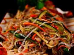 Фунчоза с овощами