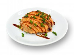 РИС С ЛОСОСЕМ ТЕРИЯКИ ПОД СЫРНЫМ СОУСОМ