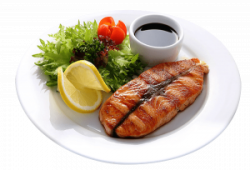 СТЕЙК ИЗ ЛОСОСЯ С САЛАТОМ