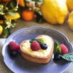 Лимонно-мятная тарталетка