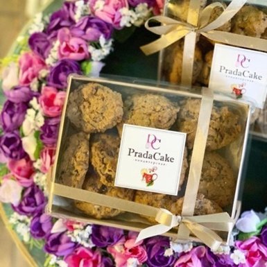 Печенье с шоколадом и миндалем