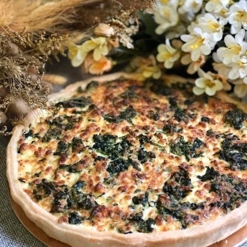 Пирог со шпинатом и сыром