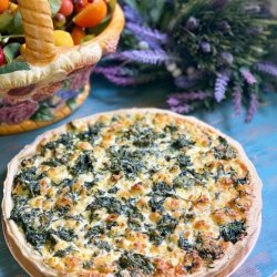 Пирог со шпинатом и курицей
