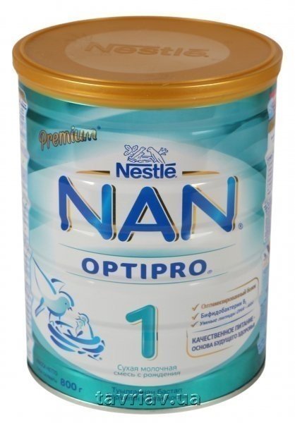 Молочная смесь НАН (1) с рождения 800гр
