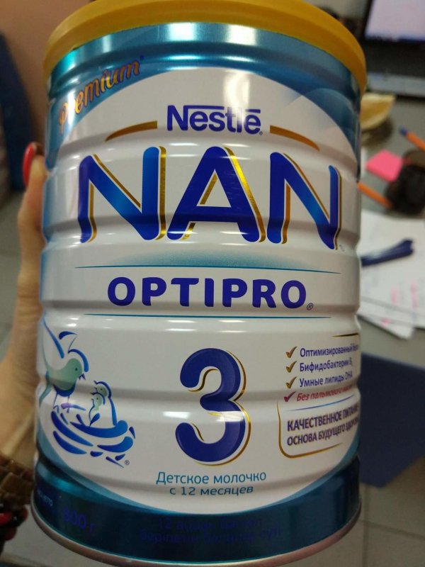 Молочная смесь  НАН (3) с 12 месяцев , 800гр