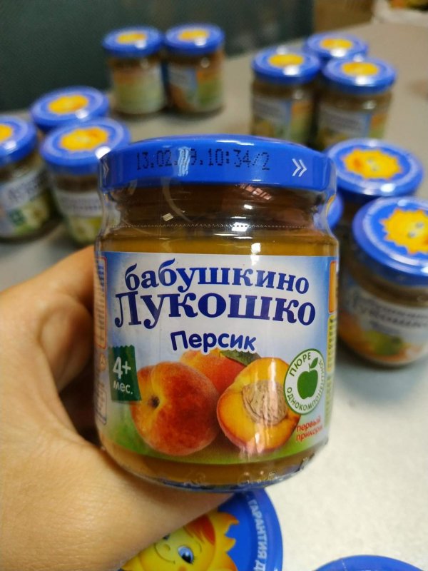 Фруктовое пюре Бабушкино лукошко (персик) 100гр