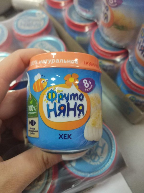 Рыбное пюре Фрутоняня (хек) 80гр