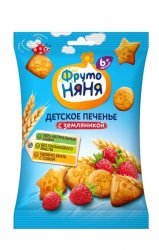 Детское печенье Фрутоняня с земляникой