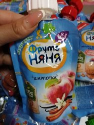 Фруктовое пюре Фрутоняня (шарлотка)