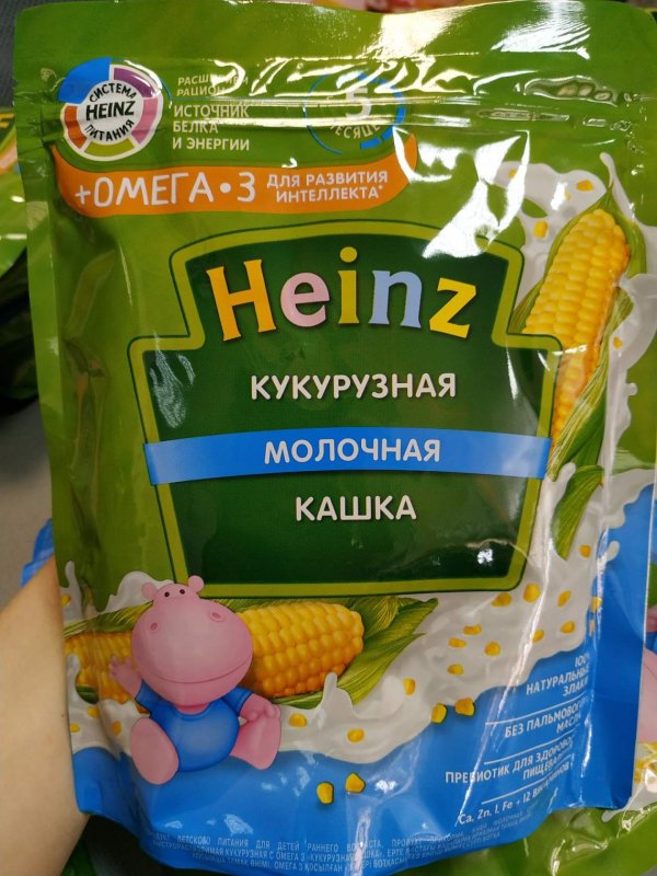 Каша HEINZ кукурузная молочная каша 200гр.