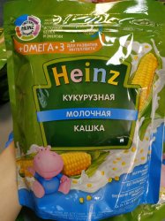 Каша HEINZ кукурузная молочная каша 200гр.