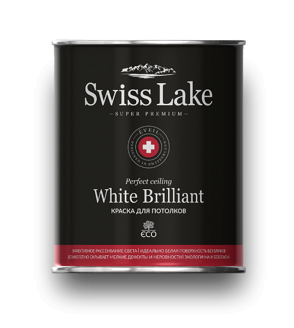 Swiss Lake Perfect ceiling White Brilliant ИНТЕРЬЕРНАЯ КРАСКА ДЛЯ ПОТОЛКОВ