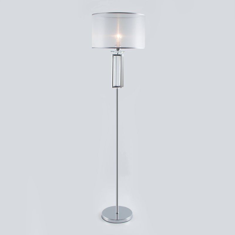 Торшер хромированный с абажуром Код товара: a046350