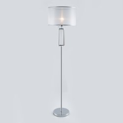 Торшер хромированный с абажуром Код товара: a046350