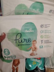 Подгузники Pampers PURE PROTECTION (2) 4-9 кг. 27 штук