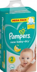 Подгузники PAMPERS NEW BEBY BABY_DRY (2) 4-8 кг. jumbo pack 144 штук