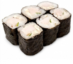 ролл с курицей и сыром Филадельфия