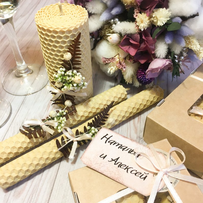 Набор свадебных свечей "Семейный очаг"