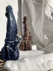 Урр с наездницей, свеча из пчелиного воска