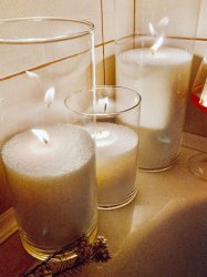 Насыпная свеча из пальмового гранулированного воска