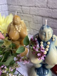 Свеча из пчелиного воска "Богиня плодородия" 