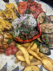 Мясо с овощами в садже « на 2-3 персоны»