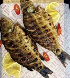 Карп на мангале