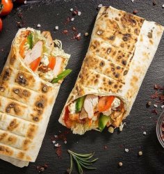 Шаурма на углях большая