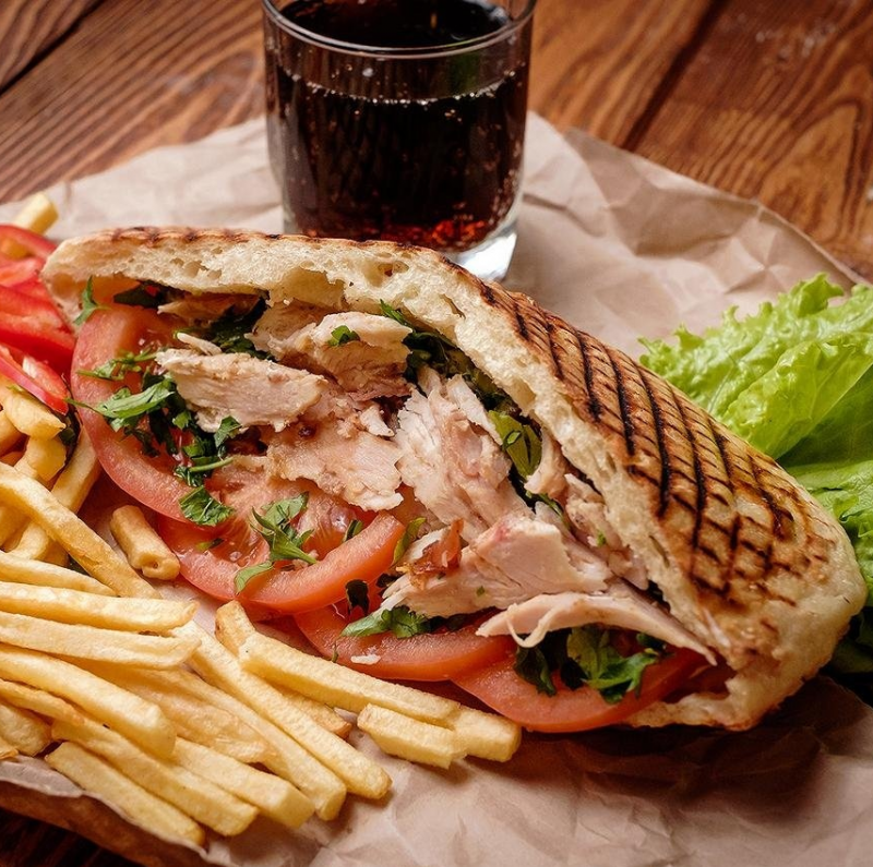 Гиро на углях большой