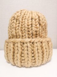 Шапка крупной вязки из шерсти мериноса