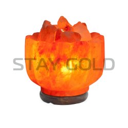 Соляной светильник STAY GOLD Ваза с камнями