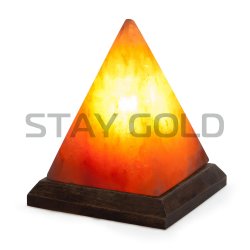 Соляной светильник STAY GOLD Пирамида большая