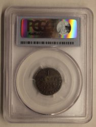 1 грош 1823 IB. Слаб PCGS AU50! Русская Польша.